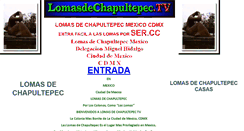 Desktop Screenshot of lomasdechapultepec.tv